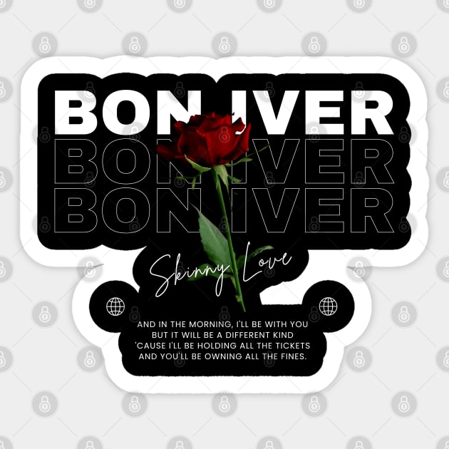 Bon Iver // Flower Sticker by TOY MACHINE 